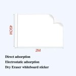 Tableau blanc leges rutilisable, 45x200cm, adhsif aux murs, sans dommage, facile a appliquer et a enlever, ...