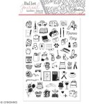 Tampons clear stampo bullet journal - quotidien - 59 pcs