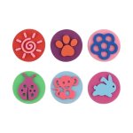 Tampons a dessin graffiti double face, mousse eva pour enfants, artisanat de bricolage, 6 pi�ces