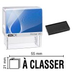 Tampon encreur colop printer 40 - 59 x 23 mm vert confidentiel Tampon encreur colop printer 40 - 59 x 23 mm vert confidentiel