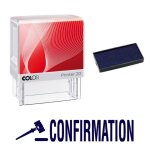 Tampon encreur confirmation colop printer 20 38x14mm bleu