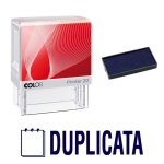 Tampon encreur duplicata colop printer 20 38x14mm bleu