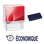 Tampon encreur economique colop printer 20 38x14mm bleu Tampon encreur economique colop printer 20 38x14mm bleu