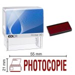 Tampon encreur photocopie colop printer 40 59x23mm rouge