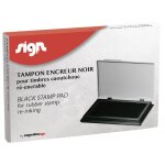 Tampon encreur r�encrable noir sign