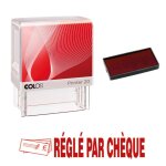Tampon encreur r�gl� par ch�que colop printer 20 38x14mm rouge