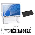Tampon encreur r�gl� par ch�que colop printer 40 59x23mm noir