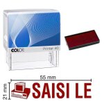 Tampon encreur saisi le colop printer 40 59x23mm rouge