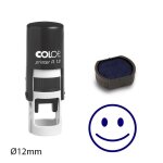 Tampon encreur smiley colop printer r12 12mm bleu