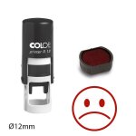 Tampon encreur smiley triste colop printer r12 12mm rouge