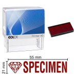 Tampon encreur sp�cimen colop printer 40 59x23mm rouge