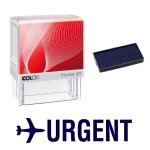 Tampon encreur urgent colop printer 20 38x14mm bleu