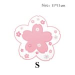 Tapis de table isolant thermique en fleurs de cerisier, pour bureau, famille, antidrapant, tasse a th, ...
