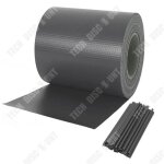 Td brise - vue en pvc 450g / m 35m x 0. 19m avec 20 colliers de serrage brise - vue pour clture de jardin ...