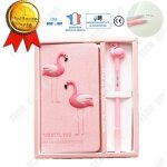 Td� bloc note rose flamant rose enfant stylo carnet dessin musique loisirs cr�atif journal intime fille ...