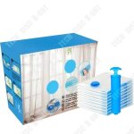 Td combinaison de sacs de compression sous vide 70x100cm, cinq paquets + ensemble de pompe  main, ...
