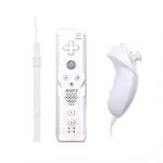 T�l�commande nunchuck pour wii 2 en 1, contr�leur sans fil compatible avec motion plus, bluetooth, joystick ...