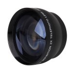 T�l�objectif 52mm a grossissement 2x, pour appareil photo nikon af - s, objectif 18 - 55mm 55 - 200mm ...