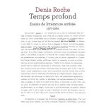 Temps profond - essais de litt�rature arr�t�e (1977 - 1984)