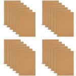 Teppc - lot de 24 petit cahier, 13 x 9 cm petit carnet de notes de poche a couverture kraft, 36 lign ...