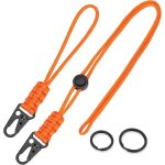Teppc - 2pcs mousqueton tactique, lanyard paracorde, porte cl mousqueton, porte - cls en ceinture, ...
