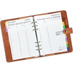 Teppc - agenda 2026 semainier a5 rechargeable, vertical 7h - 20h, 1 semaine sur 2 pages organiseur avec ...