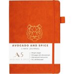 Teppc - avocado and spice u2013 carnet a5 pour homme et femme u2013 carnet de voyage avec couverture ...