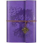 Teppc - carnet en cuir, journal de voyage avec 2 pochettes, carnet rechargeable vintage pour ecrire, ... Teppc - carnet en cuir, journal de voyage avec 2 pochettes, carnet rechargeable vintage pour ecrire, ...
