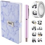 Teppc - carnet secret avec code, journal intime avec code, cahier secret pour fille, journal intime fille, ...