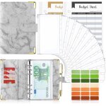 Teppc - classeur a6 en pu cuir housse de cahier 6 anneaux remplissable avec pochettes transparentes a ... Teppc - classeur a6 en pu cuir housse de cahier 6 anneaux remplissable avec pochettes transparentes a ...