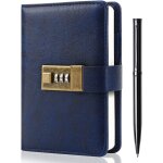 Teppc - journal avec serrure, agenda a6 en cuir pu avec serrure 192 pages, carnet de notes avec stylo ... Teppc - journal avec serrure, agenda a6 en cuir pu avec serrure 192 pages, carnet de notes avec stylo ...