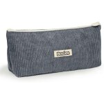 Teppc - pencil case trousses scolaires en velours ctel compartiment principal + filet intrieur - idal ...
