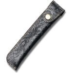 Teppc - stylo doux housse, porte stylo cuir, etui stylo cuir, avec bouton mtal, cuir vritable fait ...
