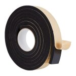 Teppd - 35x3mm bande de mousse auto adhsive ruban d'tanchit en mousse coupe froid noir simple face ...