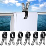 Teppd - 6pcs pinces a linge acier inoxydable 12 cm pince serviette plage epingle a linge extrieur solides ...