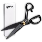 Teppd - ciseaux de couture professionnels avec lames en acier au manganse - 25 cm (10 ) - poigne ultra ...