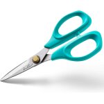 Teppd - ciseaux de couture - ciseaux a tissu en acier inoxydable de 15 cm - lame dentele pour une coupe ...