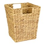 Teppd - corbeille a papier, poubelle de bureau tressée en jacinthe d'eau rectangulaire 25 x 25 x 30 cm ... Teppd - corbeille a papier, poubelle de bureau tressée en jacinthe d'eau rectangulaire 25 x 25 x 30 cm ...