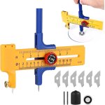 Teppd - coupe - cercle pour papier, 1 - 15 cm, convient pour les traceurs de cercles, petits cercles, ...