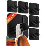 Teppd - crochet adhesif mural - 6 pices, porte serviette salle de bain, accroche torchon cuisine, portemantea ...