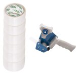 Teppd - derouleur pour ruban adhesif avec 6 rouleaux de ruban transparent - devidoir pour ruban d'emballage ... Teppd - derouleur pour ruban adhesif avec 6 rouleaux de ruban transparent - devidoir pour ruban d'emballage ...