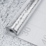 Teppd - feuille aluminium autocollante 40cm * 10m papier peint impermable rsistant a l`huile crdence ...