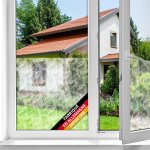Teppd - film fentre anti regard autocollant tara 45 cm x 2 m - opaque adhsif et dcoratif brise - vue ...