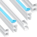 Teppd - goulotte passe cable(0. 4m * 12mm * 12mm), 10pcs goulotte cable avec ruban adhésif en mousse, ... Teppd - goulotte passe cable(0. 4m * 12mm * 12mm), 10pcs goulotte cable avec ruban adhésif en mousse, ...