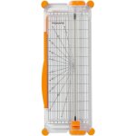Teppd - massicot surecut, a4, base etroite, ligne de coupe, blanc / orange, 1077799 Teppd - massicot surecut, a4, base etroite, ligne de coupe, blanc / orange, 1077799