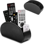 Teppd - organisateur de bureau noir : porte - tlcommande avec 5 poches, accessoires de bureau en cuir ...