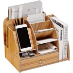 Teppd - organiseur de bureau en bois avec station d'accueil pour téléphone, organiseur de bureau avec ... Teppd - organiseur de bureau en bois avec station d'accueil pour téléphone, organiseur de bureau avec ...