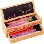 Teppd - organiseur de bureau multifonction en bois avec tiroir, boîte de rangement pour les etudiants, ... Teppd - organiseur de bureau multifonction en bois avec tiroir, boîte de rangement pour les etudiants, ...