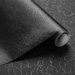 Teppd - papier adhsif pour meubles noir impermable film vinyle autocollant stickers meuble mat pvc ...