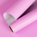 Teppd - papier peint adhsif rose pour chambre fille enfant papier peint autocollant mural vinyle dcoratif ...
